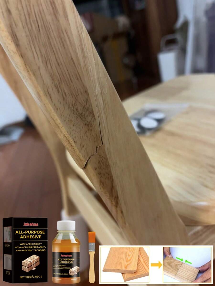 Multi-Purpose Repair Glue - Quick-Drying, Naturally Curing Adhesive For Wood, Leather, Glass