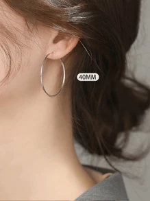 Brinco de Argola diâmetro 4cm europeu e americano fashion