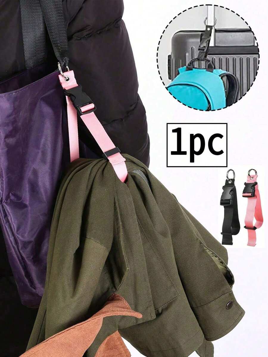 NYXIA 1/2/3/4pcs Suitcase Packing Strap Anti-Theft Multifunctional Hanging Buckle With Black Pink Outer Strap, Outdoor Sports Fixed Strap, Portable Travel Anti-Theft Buckle Luggage Strap, Jacket Clip, Backpack Clothespin, Bag Clip For Carrying Support,Available In Two Colors,A Must-Have For Travel, A Gift For Friends,Family Who Love Traveling Bag For School School Accessories School Stuff - Multicolor - View 1