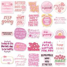 50pcs Inspirational Positive Energy Graffiti Stickers - Durable PVC Material, Non-Stick Paper, Suitable For Laptops, Refrigerators, Water Bottles, Mobile Phones And Luggage