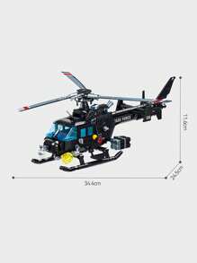 Large Aircraft Building Blocks, SR-71 Blackbird Reconnaissance Aircraft / WZ10 Helicopter Gunship / F-15 Hawk Fighter / P51 Mustang Fighter, Home Office Decoration, Collectible Building Block Toys,For Birthday Gifts,Christmas Toys