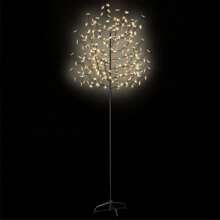 7ft Cherry Blossom Tree With 220 Warm White Lights Ideal For Holiday Decor - 白色 - 查看 2