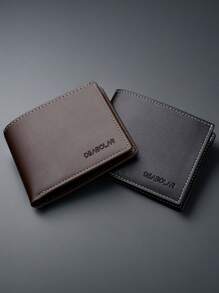 1 pieza Billetera corta para hombre, moda simple ultraligera multifunción monedero, portador de tarjetas de gran capacidad, billetera pequeña adecuada para tarjetas de identificación, tarjetas de crédito, regalos para adolescentes, casual, al aire libre, deportiva, vacaciones, viajes, graduación, accesorios de vestir de cumpleaños