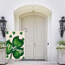 St. Patrick's Day Garden Flag Double Sided Shamrock 12 X 18 Inch - St. Patrick's Day Home Garden Decor
