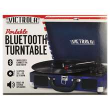 Journey Bluetooth Suitcase Record Player With 3-Speed Turntable