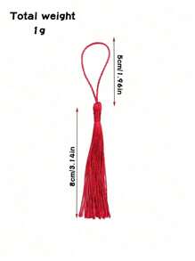 10PCS/20PCS/100PCS Mini Tassel Tassels Chinese Knot Tassel Bookmarks Tassel Pendant Decorative Tassel, Multi-Color Optional, For Gift Box, Pillow, Scarf - Multicolor - View 11