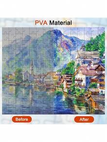 Finego 120 ml klej do układania puzzli z główką gąbkową, aplikator plastikowy skrobak, usuwalne kropki kleju, łatwe w użyciu, przezroczysty, szybkoschnący klej do układania puzzli, bezwonny, odpowiedni do ramy Puzzle Saver do układania puzzli z papieru i drewna składających się z 1000/1500/3000 elementów, malowanie diamentowe, haft krzyżykowy, rozpuszczalny w wodzie specjalny klej do układania puzzli artystycznych