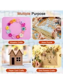 Finego 120 ml klej do układania puzzli z główką gąbkową, aplikator plastikowy skrobak, usuwalne kropki kleju, łatwe w użyciu, przezroczysty, szybkoschnący klej do układania puzzli, bezwonny, odpowiedni do ramy Puzzle Saver do układania puzzli z papieru i drewna składających się z 1000/1500/3000 elementów, malowanie diamentowe, haft krzyżykowy, rozpuszczalny w wodzie specjalny klej do układania puzzli artystycznych