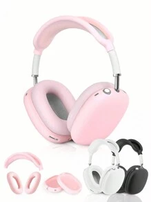 Airpods Max 耳机保护盒，纯色软硅胶外壳，3 件套耳机盒，AirPods Max 蓝牙耳机保护套（不含耳机）