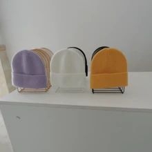 1 pièce Rangement en fer de couleur unie, support de bureau mural moderne et simple pour chapeau, étagère de rangement, sac, organisateur. Cadeau de Saint-Valentin pour garçon, femme, petite amie, petit ami