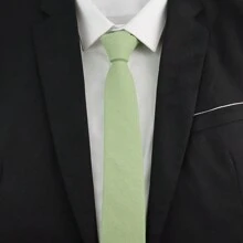 ZONFAZ 1PC Men's Simple Versatile 6CM Linen Tie, Suitable For Wedding, Celebration, Party, Gathering, Best Gift For Boyfriend, Husband - Multicolor - View 9