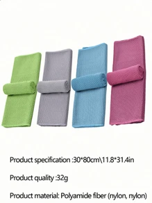 Toalha esportiva multicolorida de secagem rápida, toalha refrescante para exercícios ao ar livre, maquiagem, ioga, ciclismo, absorve o suor, escola, volta às aulas, viagem, itens essenciais para viagem, itens essenciais para casa, toalha, cuidados com a pele