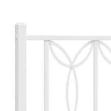 Stylish White Bed Frame With Headboard 790cm Mattress Not Included - White - View 6