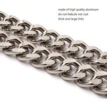 Cadena de metal de 15-47 pulgadas, reemplazo de asa/correa para el hombro de bolso de mano de estilo fashio