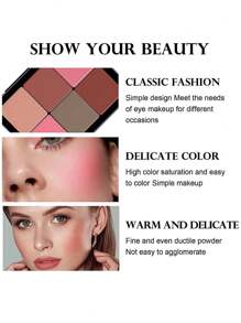 12-Color Creamy Blush Palette Pink To Natural Tone Blusher Rich Color High Pigment Moisturizing Non-Drying Easy To Wear Facial Rouge Professional Contouring Makeup Cosmetics