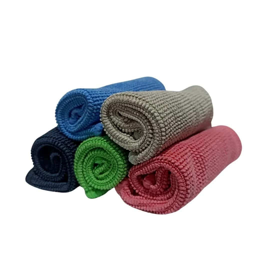 5 Flanela Microfibra Mágica 15x15cm Limpa Telas Multicolorida Limpeza Pequenas limpezas
