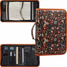 1 pieza Estuche con cremallera de estilo bohemio, estuche multifuncional para portadas de libros y cuadernos, útiles escolares para volver al colegio