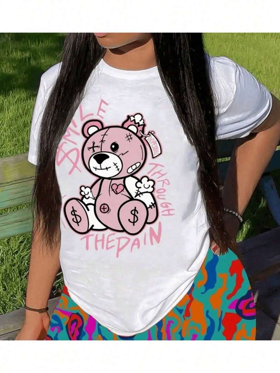 Women's T-Shirt With  Bear Print