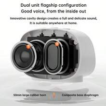 PHILIPS 藍牙音箱TAS2909 電子鬧鐘時鐘音箱 內建電池 20H續航力 藍牙5.3版本 免持通話 多裝置相容 白色