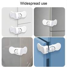 4pcs Drawer Locks, Child Locks, Baby Proof Adhesive Locks, Household No Trace Locks For Cabinet Drawers, Water Dispenser