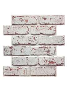 10pcs Faux Brick Peel And Stick Wall Panels, 3D Wall Tile Stickers, Brick Backsplash Waterproof Peel And Stick Tiles For Bathroom Room And Kitchen, Bedroom And Living Room Wall Decor, Vintage Rustic Decor - Multicolor - View 16