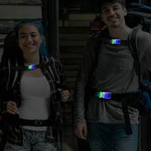 Light Up Backpack Chest Strap, LED Quick Release BuckleBackpack Chest Strap Rechargeable Waterproof - View 4