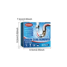 Jaysuing Drainage Pipe Blockage Removal Powder Toilet Kitchen Sewer Anti Blockage Dredging Cleaning Deodorizing Powder