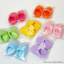 5 Pairs&7pairs&10Pairs Of Colorful Miniature Flocked Slippers - Assorted Candy Colors, Perfect For DIY Dollhouse Decor & Accessories Color Random Delivery, Mini Stuff, Doll House Accessories, Miniature - Multicolor - View 11