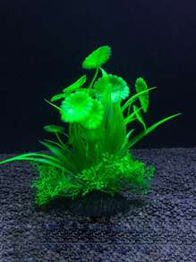 Decoraciones de acuario, plantas artificiales, de fácil cuidado, accesorios decorativos de micro paisaje, hierba submarina falsa, paisajismo de acuario, plantas acuáticas de plástico, decoración de pecera