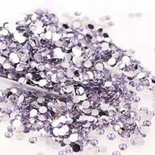 1000pcs Flat Back Resin Rhinestones, Resin Crystals, Round Flat Bottom Resin Gems, For Accessories, Shoes, Clothes, Cosmetics, Bags, Handmade DIY Art Decorations