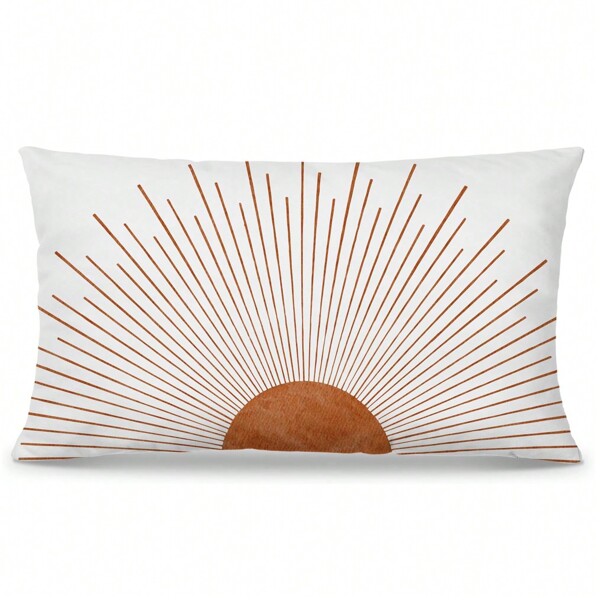 1PC Bohemian Pillow Pillow Cover Bedroom Living Room Decoration, Brown Decorative Pillowcase For Bed Bohemian Signature Sunshine Pillowcase, Single Sided Without Pillow Core