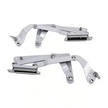Hinges Up Stay Door Lift Hardware Fitting Pneumatic Arm Door Mount Cabinet Door W/ Adjustable Bracket Pneumatic Arm Hinge