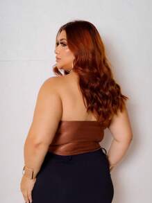 Top Corselet Cropped Plus Size