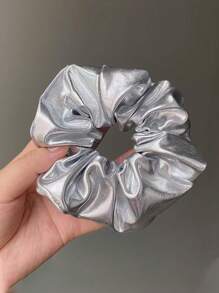 1 szt. Eleganckie spiralne gumki do włosów w kolorze srebrnym, elastyczna gumka do włosów, luksusowa gumka do koka, szykowne akcesoria do włosów, modna gumka do włosów, prezent dla niej, gumki do włosów, gumki do włosów, gumki do włosów, strój sportowy na siłownię