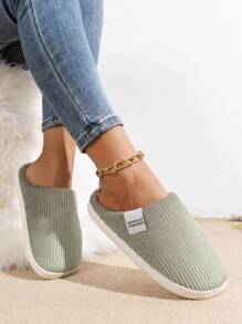 Soft, Comfortable Fluffy Slippers, Suitable For Indoor And Outdoor Relaxation, Women's Holiday Slippers - Grey - View 3
