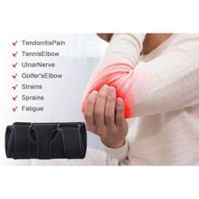 Elbow Brace, Elbow Splint, Elbow Immobilizer, Nighttime Elbow Sleep Support, Comfortable Elbow Splint, Adjustable Stabilizer With 2 Removable Metal Splints For Cubital Tunnel Syndrome, Tendonitis, Ulnar Nerve - màu đen - Xem 4