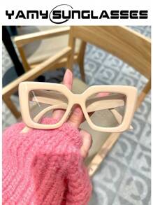 2pcs/3pcs Retro Square Frame Fashion Optical Glasses For Women, Suitable For Using Smartphones, Computers, Photographing And Accessorizing - Anti-blue Light - View 7