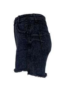 Women's Denim Skirt Elastic Casual High Waisted Lifted Hip Denim Short Skirt A-Line Mini Pencil Skirt - 黑色 - 查看 5