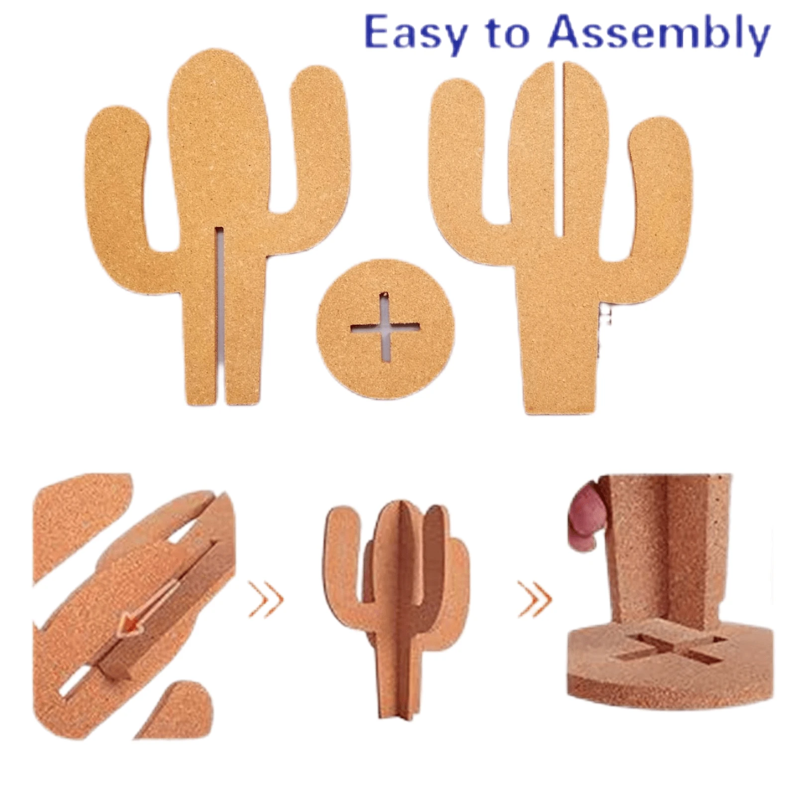 RIMEMO DIY Cactus Tabletop 3D Cork Board Multi Functional Bulletin rimemo-diy-cactus-tabletop-3d-cork-board-multi-functional-bulletin