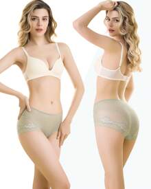 Chouchounel Chouchounel Lot de 4 culottes en dentelle pour femme Multicolore
