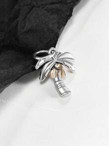 1pc Simple Unique 925 Sterling Silver Tropical Palm Tree Charm DIY Pendant Women Fine Jewelry Gift