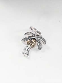 1pc Simple Unique 925 Sterling Silver Tropical Palm Tree Charm DIY Pendant Women Fine Jewelry Gift