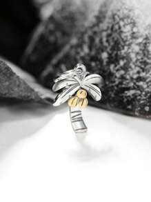 1pc Simple Unique 925 Sterling Silver Tropical Palm Tree Charm DIY Pendant Women Fine Jewelry Gift