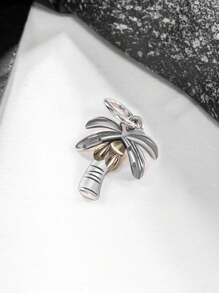 1pc Simple Unique 925 Sterling Silver Tropical Palm Tree Charm DIY Pendant Women Fine Jewelry Gift