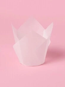 LIFETALK Solid Tulip Paper Muffin Cake Baking Cups