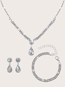 Bolso de embrague de fiesta cuadrado elegante y lujoso para mujer, bolso de fiesta de lujo y de moda con cadena de metal, kit de 24 uñas postizas elegantes y de unicolor extraíbles con brillantes, pendientes con pedrería, collar colgante y pulsera, adecuado para mujeres y niñas para banquetes, bailes, fiestas y bodas.