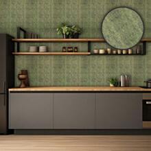 3D Wallpaper Decorative Self Adhesive Sticker - Granulado Verde Musgo - 查看 2