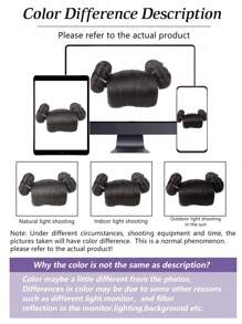 1 件装婴儿合成假发编织发带刘海儿童假发婴儿头带婴儿头发儿童假刘海头扣 Cos 发饰婴儿（黑色） - 黑色 - 查看 10