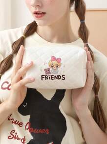 Portrait Pattern Double-Sided Printed Diamond Grid Octagonal Makeup Bag Multifunctional Carry On Bag - Suitable For Girls Portable Toiletries Zipper Storage Bag For Women's Cosmetics And Travel Essentials Zipper Makeup Bag - Multicolor - View 11