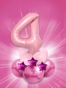 12pcs/Set 32-Inch (Approx. 80cm) Multicolor Number Balloons, 0-9 Large Metallic Foil Number Balloons Made Of Polyester Film, Suitable For Birthday Party Decorations, Wedding Anniversary Celebrations, Baby Showers, And All Festive Occasions - Multicolor - View 43
